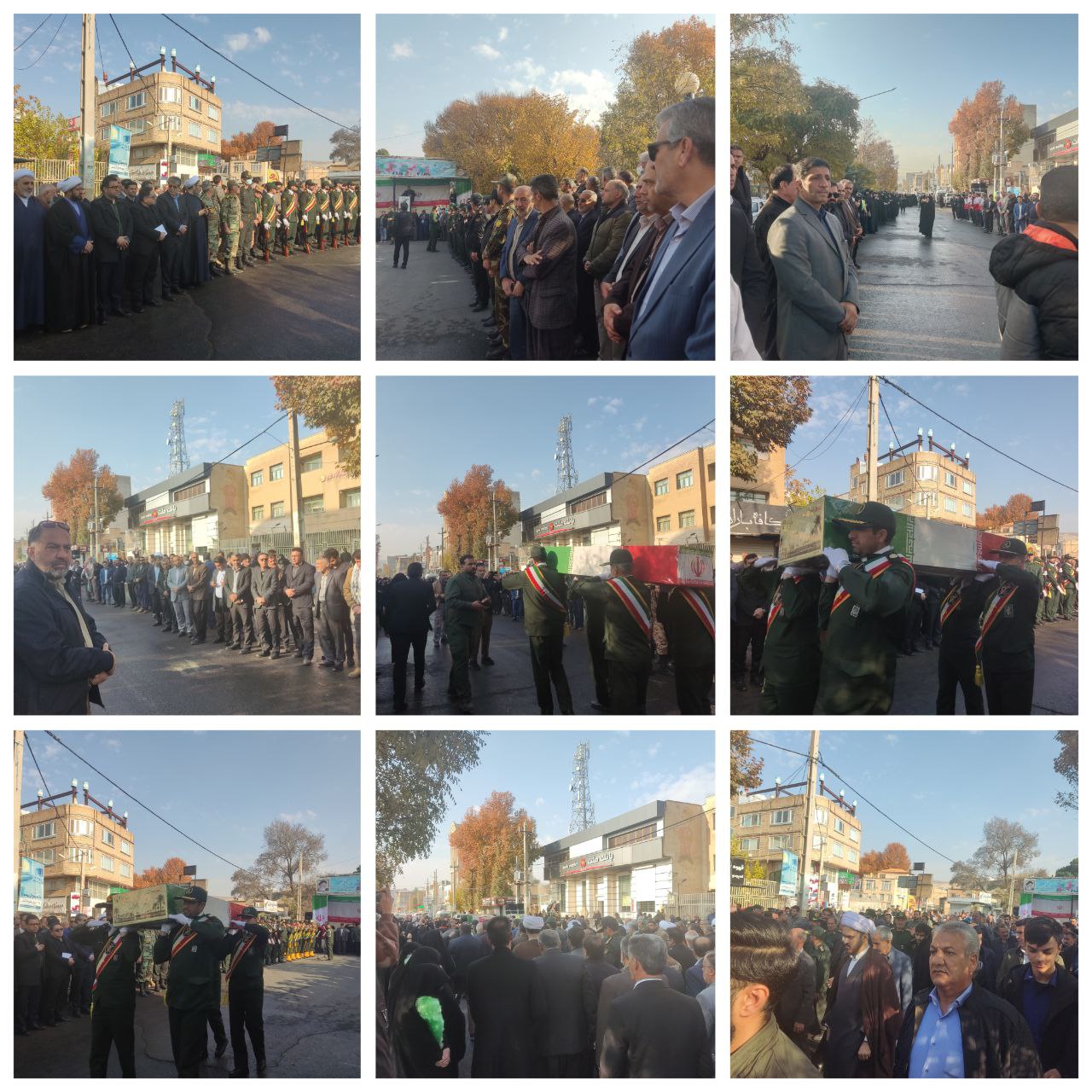 تشییع باشکوه پیکر شهید گمنام در اسلام‌آبادغرب